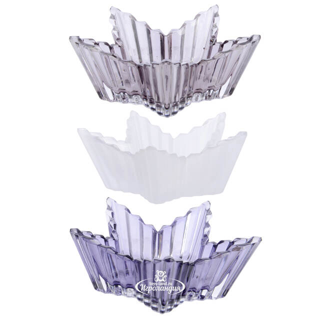 Вазочка для конфет Утренняя Звезда 14 см дымчатая Kaemingk