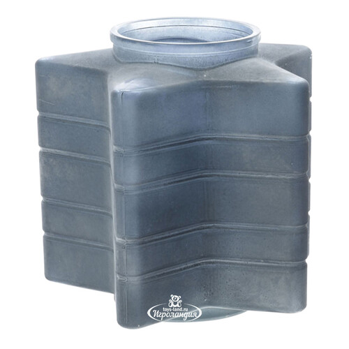 Стеклянный подсвечник Blue Frosty 23 см Kaemingk