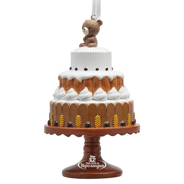 Елочная игрушка Торт - Gentle Chocolate 12 см EDG