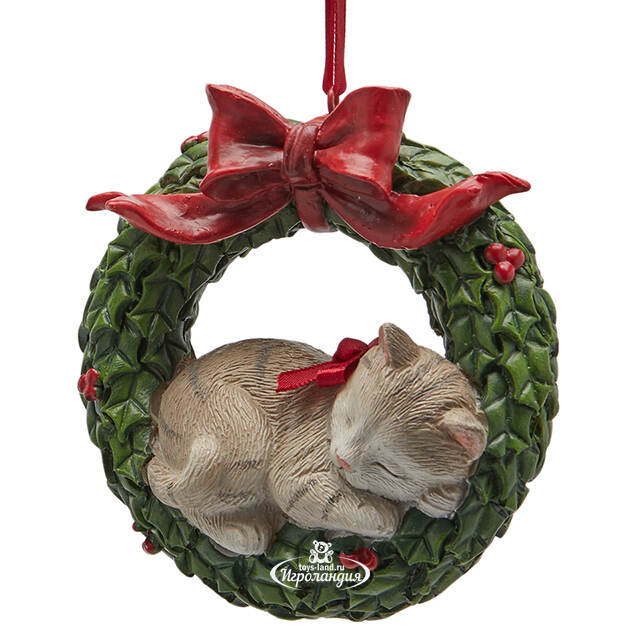 Елочная игрушка Кошка Бэтти 10 см EDG