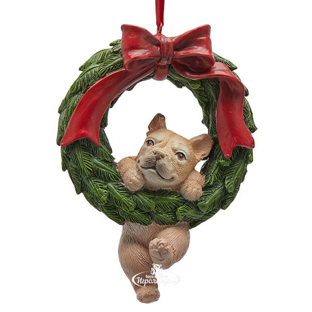 Елочная игрушка Французский Бульдог Бритти 10 см EDG