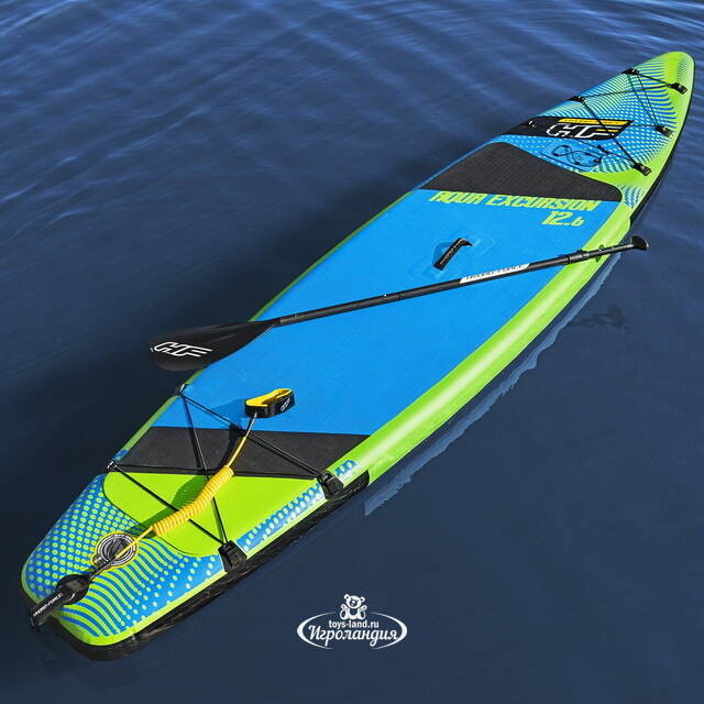 Надувной сап борд SUP Aqua Excursion Tech Set 381*79 см с аксессуарами Bestway