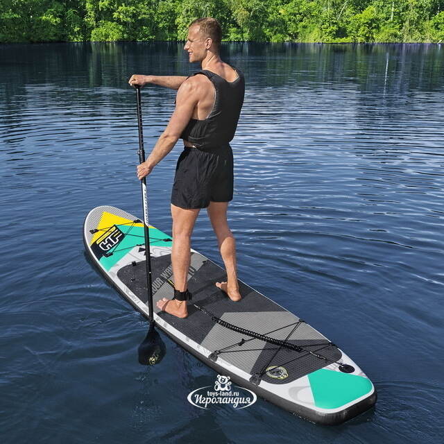 Надувной сап борд SUP Aqua Wander Travel 305*84 см с аксессуарами Bestway