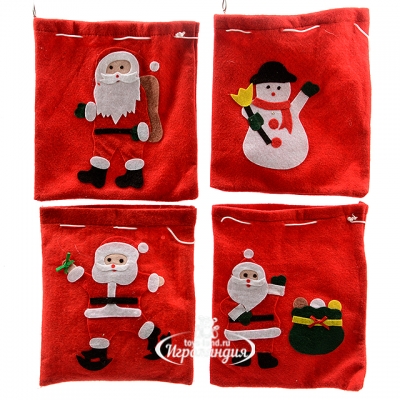Мешок для подарков Веселое Рождество 27*24 см Kaemingk