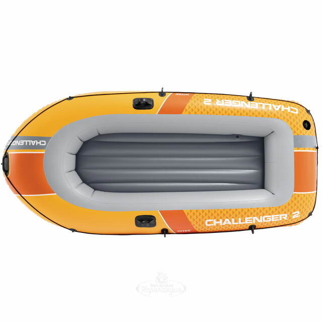 Надувная лодка Challenger (Челленджер) двухместная 236*114*41 см + насос и весла INTEX (Интекс)
