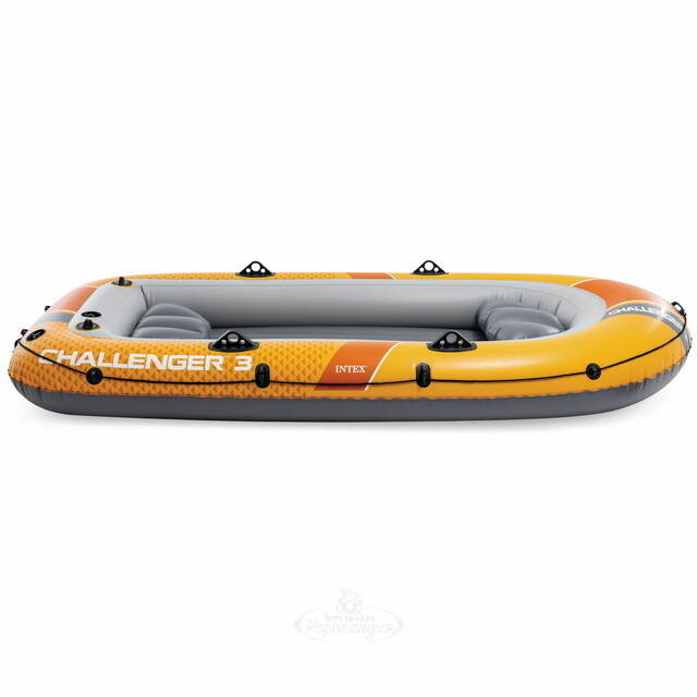 Надувная лодка Challenger (Челленджер) трехместная 295*137*43 см + насос и весла INTEX (Интекс)