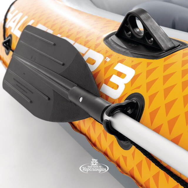 Надувная лодка Challenger (Челленджер) трехместная 295*137*43 см + насос и весла INTEX (Интекс)