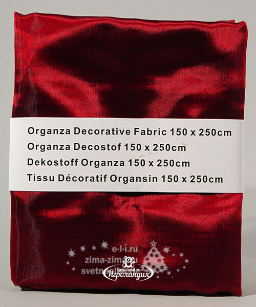 Ткань для декорирования, бордовая, 150*250см Kaemingk