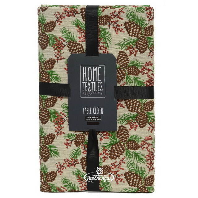 Новогодняя скатерть Аригано: Хвойный Лес 180*140 см Kaemingk