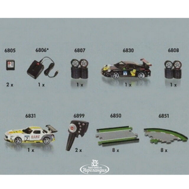 Набор машинок на радиоуправлении Siku Racing + автотрек и аксессуары SIKU