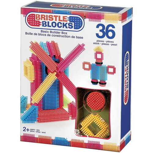 Игольчатый конструктор Базовый в коробке 36 элементов Bristle Blocks