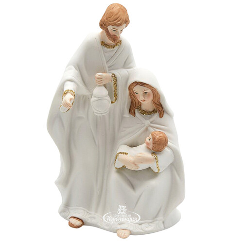 Рождественский вертеп Рождение Иисуса: Мария, Иосиф и младенец Христос 16 см EDG