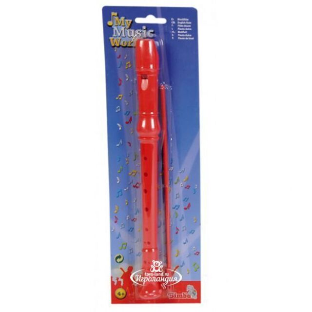 Музыкальная игрушка Дудочка 33 см красный Simba (Симба)