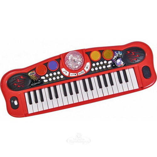 Cинтезатор Disko с дискошаром и подсветкой, 37 клавиш, 56 см Simba