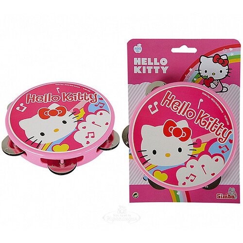 Музыкальная игрушка Бубен Hello Kitty 15см Simba