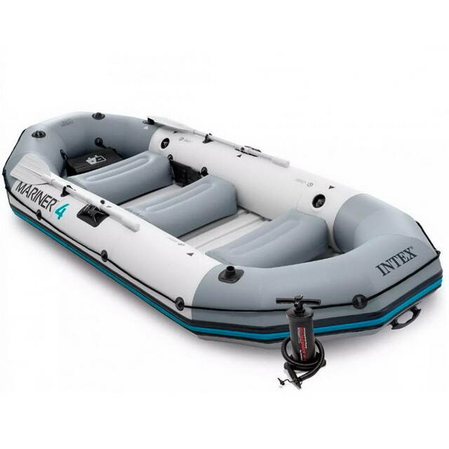 Надувная лодка Mariner-4 Set 328*145*48 см + насос и весла INTEX