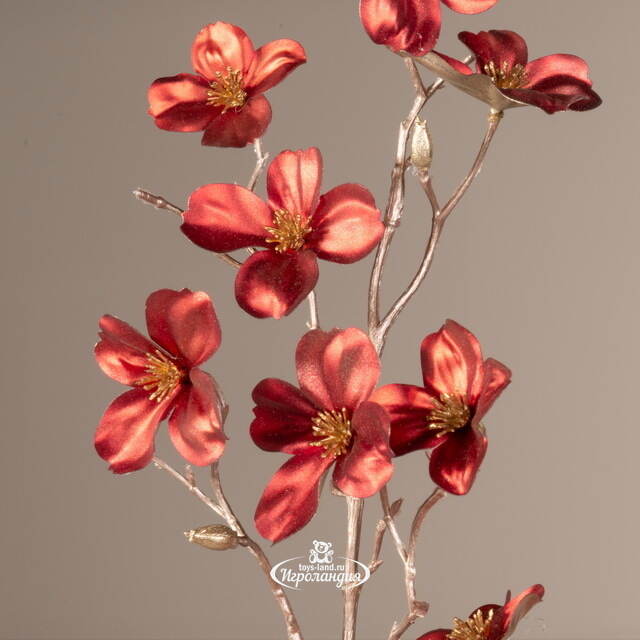 Искусственная ветка Фуджерра 84 см красная EDG