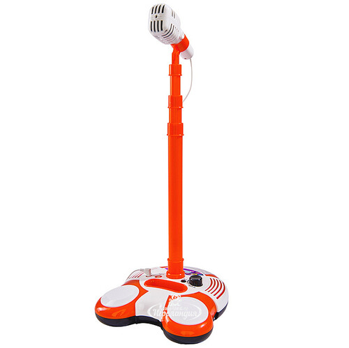 Микрофон на стойке 52-102 см свет совместим с MP3 Simba