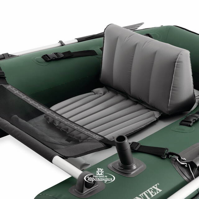 Надувная лодка для рыбалки Big Catch Pro 165*119*38 см + насос и весла INTEX