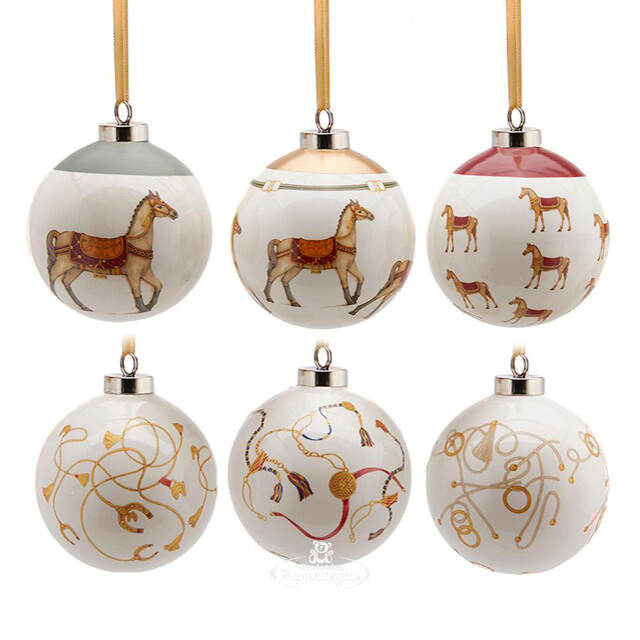 Набор елочных шаров Bellissimi Cavalli 8 см, 12 шт EDG