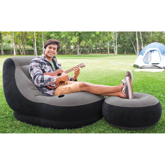 Надувное кресло с пуфиком Ultra Lounge 99*130 см INTEX