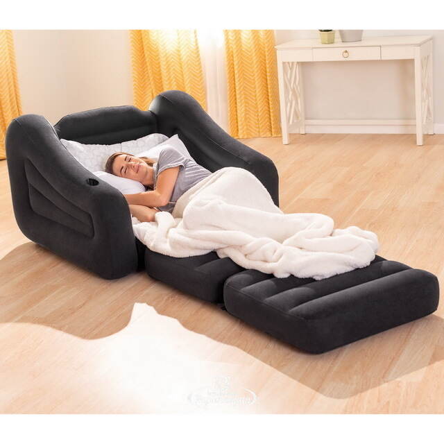 Надувное кресло кровать 109*221*66 см INTEX