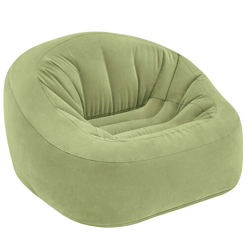 Надувное кресло Beanless Bag Chair 124*119*76 см зеленое INTEX