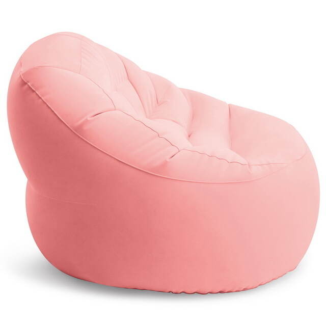Надувное кресло Beanless Bag Chair 112*104*74 см коралловое INTEX (Интекс)