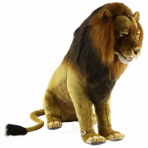 Большая мягкая игрушка Лев сидящий 100 см Hansa Creation