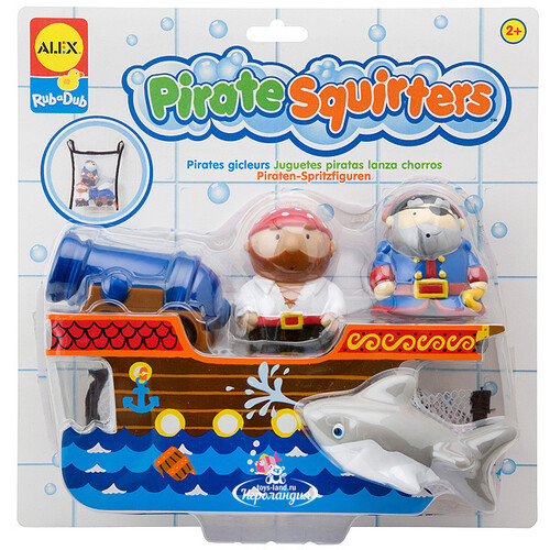 Набор игрушек для ванны Пираты 4 предмета Alex