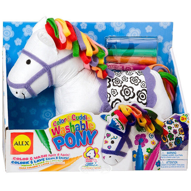 Набор Раскрась пони с фломастерами для ткани Alex (Алекс)