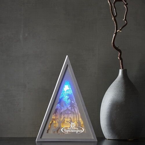 Рождественский светильник Вифлеемская ночь 31 см, 8 LED ламп, на батарейках Star Trading