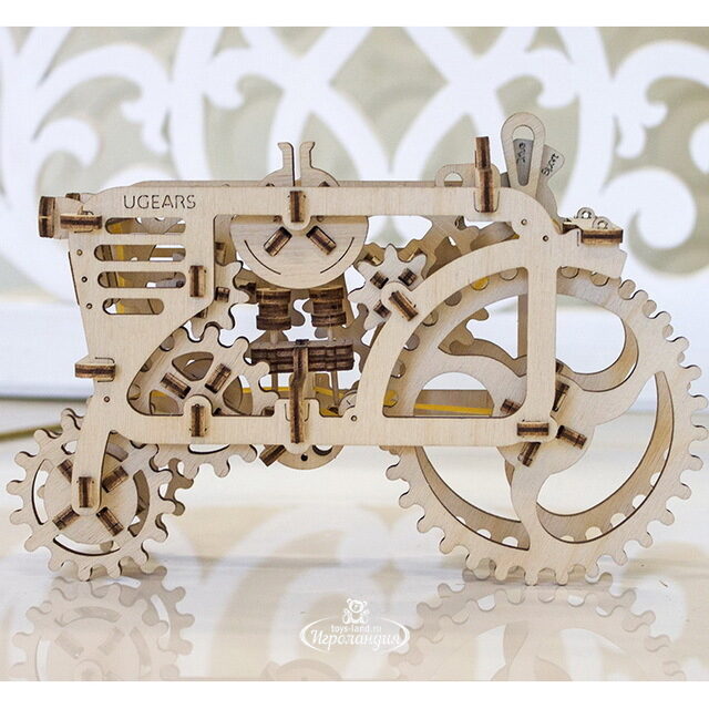 Механический конструктор 3D-пазл Трактор, 20*14 см, 97 эл Ugears