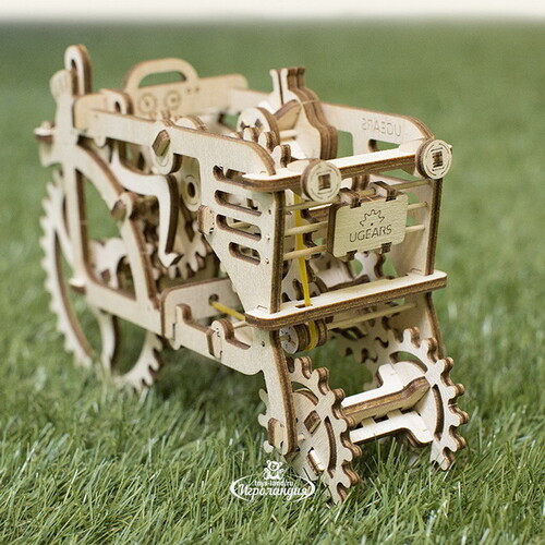 Механический конструктор 3D-пазл Трактор, 20*14 см, 97 эл Ugears