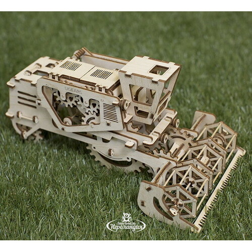 Механический конструктор 3D-пазл Комбайн, 27*16 см, 154 эл Ugears