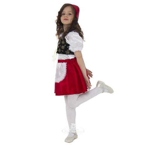 Карнавальный костюм Красная Шапочка Сказочная, рост 128 см Батик