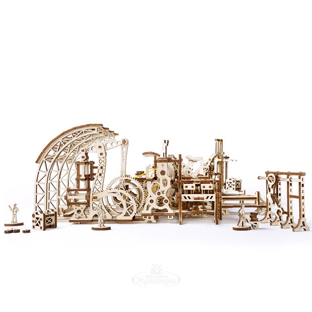 Механический конструктор 3D-пазл Фабрика роботов 44*29 см, 598 эл Ugears