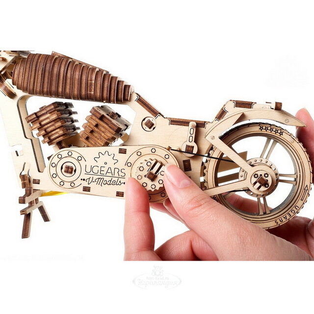 Деревянный конструктор Ugears Байк VM-02 26*11 см, 189 эл Ugears