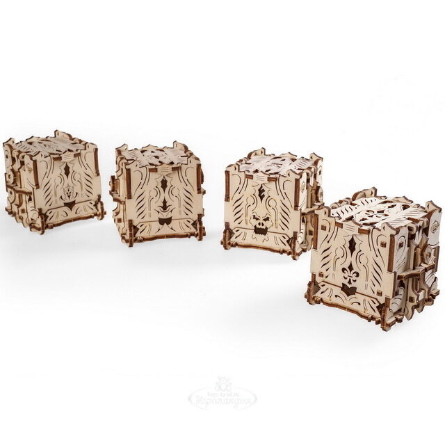 Механический конструктор 3D-пазл Модульный Дайс-Тауэр 33*27 см, 172 эл Ugears (Юджирс)