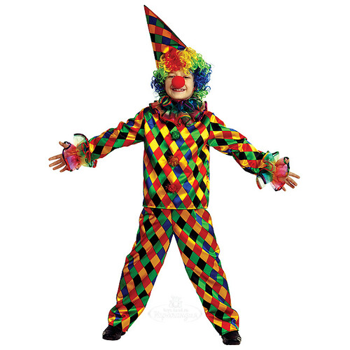 Карнавальный костюм Арлекино, рост 116 см Батик