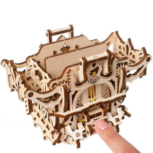Механический конструктор 3D-пазл Дек Бокс 11*9 см, 64 эл Ugears