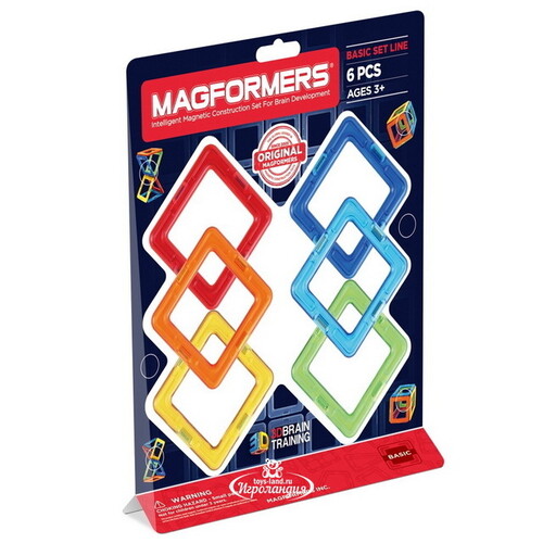 Магнитный конструктор Magformers Basic Set 6 деталей Magformers