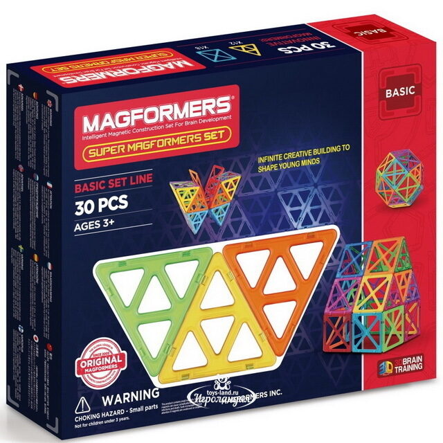 Магнитный конструктор Magformers Super Set 30 деталей Magformers