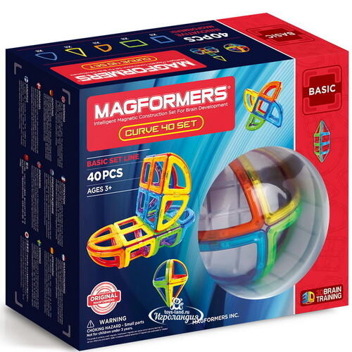 Магнитный конструктор Magformers Curve 40 деталей Magformers