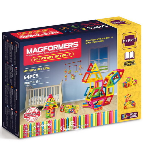 Магнитный конструктор для малышей Magformers My First 54 детали Magformers