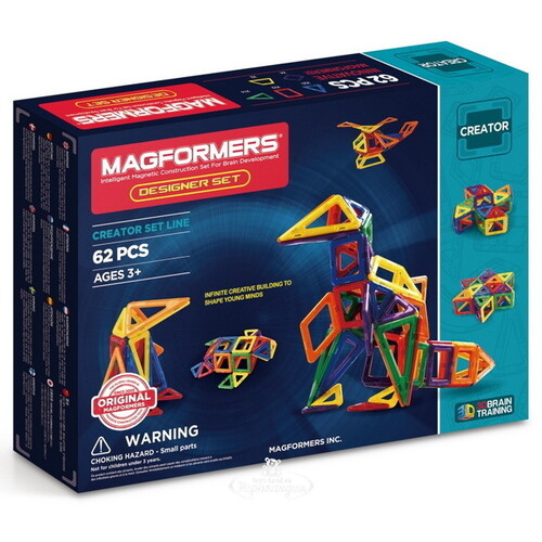 Магнитный конструктор Magformers Designer Set 62 детали Magformers