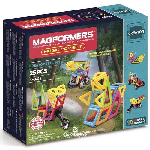 Магнитный конструктор Magformers Magic Pop Set 25 деталей Magformers