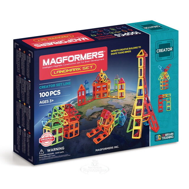 Магнитный конструктор Magformers Landmark Set 100 деталей Magformers