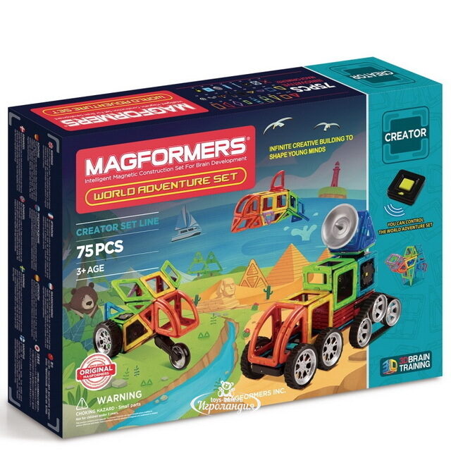 Магнитный конструктор Magformers Adventure World Set 75 деталей Magformers