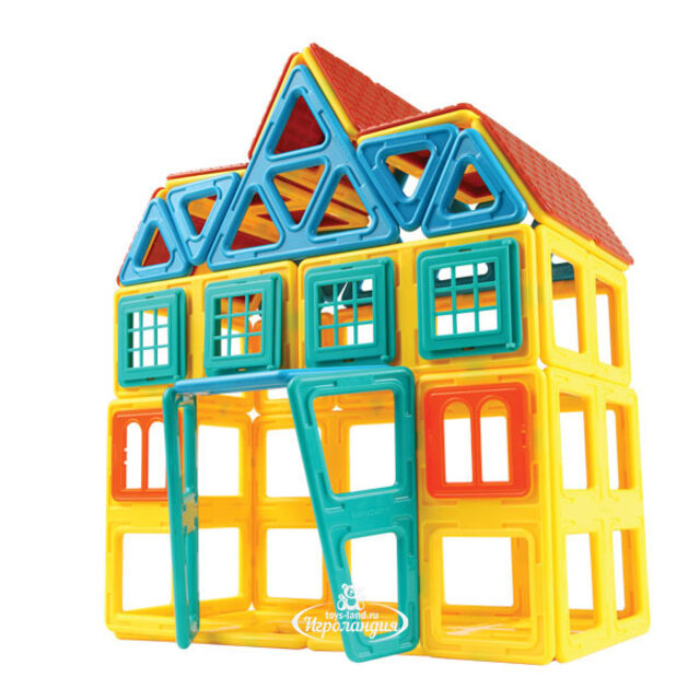 Большой магнитный конструктор Magformers Village Set 110 деталей Magformers